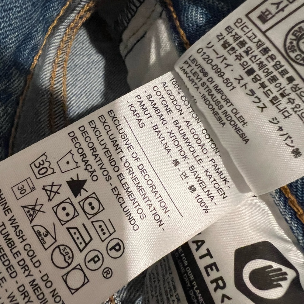 Levi's Wedgie High Rise Straight Leg Jeans - Picture 5 of 7